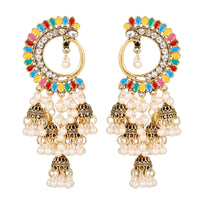 Pendientes Gypsy Ethnic Round Bells Indian Jewelry Earrings Vintage Tribe Jhumka Earrings Kolczyki Wedding Jewelry