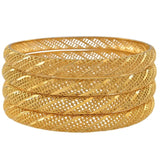 Anniyo 4 Pieces/Lot Ethiopian Gold Color Bangle for Women Dubai Bride Wedding Bracelet African Arab Jewelry Middle East @086006