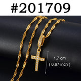 Anniyo Small Size Charm Eye Cross Stone Pendant Necklace Women Girls Trendy Birthday party Items,Factory Wholesale Price #201709