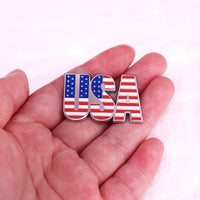 USA Enamel Pin Brooch Awareness Jewelry Backpack Decorate