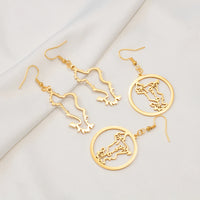 Anniyo New Arrivals Mayotte Big Earrings for Women Girls France Jewelry Stainless Steel Metal Hyperbole Ornaments #520162