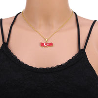 2024 new fashion stainless Gangerchi map pendant necklace temperament everything collarbone chain birthday anniversary gift