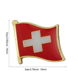Country Flag Badge Flag Brooch National Flag Lapel Pin International Travel Pins Collections