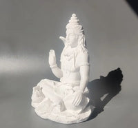 Sandstone Shiva Statue Yoga Figurine Zen Meditation Buddha Decor India Religion Feng Shui Craft  Home Decoration Accessories