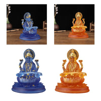 Hindu Saraswati Sitting On Lotus Figurines Collectible Exquisite Craftsmanship Saraswati Statue for Shelves Decoration Ornaments