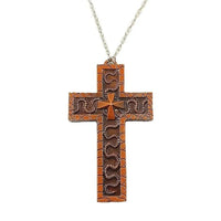 Vintage Cross Pendant Necklace with Secret Compartment Cross Necklace 3D Printed Charm Jewelry Necklace for Women Men