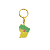 Anniyo France Map Martinique Guadeloupe French Guiana Reunion Island Key-Chain Jewelry Keyring For Women Men #K16A55