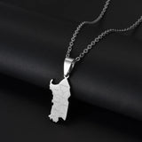 Anniyo 2025 Italy Sardegna Pendant Neckalces for Women Girls Sardinia Stainless Steel Jewelry #504562