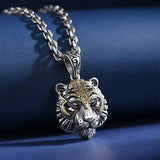Retro Devil Mask Pendant Japanese Samurai Style Punk Pendant Necklace Men's Gothic Halloween Jewelry Gift