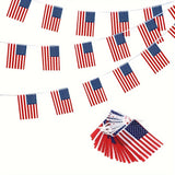 24pcs/set US American String Flag Banner for Patriotic Events 4th of July Independence Day Supplies Sport Bar Bunting Decor