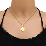 2024 New fashion stainless steel Columbia map with city necklace for women and men couples ethnic style accessory collarbone cha