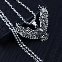 Fashion Creative Eagle Pendant Stainless Steel Necklace Hip Hop Retro Trendy Men Unique Eagle Necklace Jewelry Gift 2022 Trend