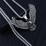Fashion Creative Eagle Pendant Stainless Steel Necklace Hip Hop Retro Trendy Men Unique Eagle Necklace Jewelry Gift 2022 Trend