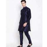Indian Men's Traditional Long Top/pants/Nehru Vest Three Piece Men's Kurta Set