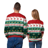 2024 Christmas Couples Sweatshirts Snowman Christmas Tree Pattern Costume Pullovers Winter Jumpers Warm Thicken Streetwear