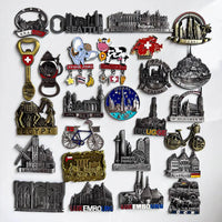 Metal Fridge Magnets Thailand Monaco Seattle Dubai Brugge Egypt Oman Austria Munchen Berlin Krakow Germany Prague Switzerland