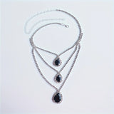 New Fashion Rhinestone Collar Necklace Jewelry Women's Luxury Shiny Evening Party Crystal Necklace Jewelry Wearing Accessories