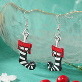 Hot selling acrylic Christmas green headed monster earrings necklace keychain bag pendant accessories in Europe and America