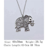 Birthday Gifts Necklace 45Cm Or 70Cm Long Chain Elephant Neck Decoration Choker Neck
