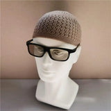 Winter Knitted Muslim Men Prayer Hats Unisex Beanies Cap Warm Islamic Ramadan Jewish Kippah Homme Hat Men's Wrap Head Caps