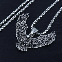 Fashion Creative Eagle Pendant Stainless Steel Necklace Hip Hop Retro Trendy Men Unique Eagle Necklace Jewelry Gift 2022 Trend