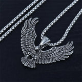 Fashion Creative Eagle Pendant Stainless Steel Necklace Hip Hop Retro Trendy Men Unique Eagle Necklace Jewelry Gift 2022 Trend