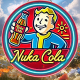 Vintage Nuka Kola wooden sign 7.8x 7.8 inches-iconic vault boy design, bar, cafe and beach house