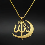 2024 new fashion stainless steel necklace French retro simple Arabic personality everything hollowed out sweater chain jewelry