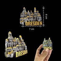 Germany Fridge Magnets  Cologne Dresden Travel Memorial Magnetic Refrigerator Stickers Gift Room Decoration Collectio