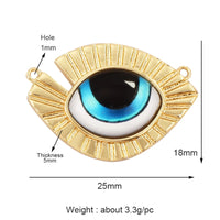 Newest Classic Amulet Turkish Blue Evil Eye Charm Pendant,18K Gold Cubic Zirconia CZ Paved,Jewelry Necklace Bracelet Supply L30