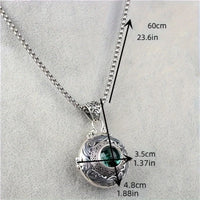 Retro Gawu Box Pendant Can Open Photo Box Sachet Necklace Women's Trendy Jewelry Commemorative Gift