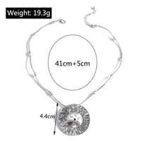 Ethnic Antique Silver Color Moon Choker Necklaces for Women Boho Turquoise Necklace Girls Party Jewelry Gifts