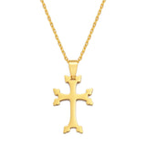Anniyo Armenians Cross Pendant Necklaces For Women Girls Stainless Steel Armenia Jewelry  #324221