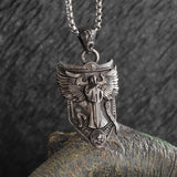 Retro Fashion Seven Angels Magic Circle Solomon's Seal Necklace Pendant Men's Lucky Amulet Jewelry
