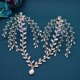 A265 Zircon Wedding Headband Luxury Crystal Women Tiaras Bridal Headpiece Forehead Chain Hair Accessories Rhinestone Headwear
