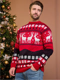 2025 New Year's Clothes Women Men Jumpers Family Matching Sweaters Soft Christmas Knitted Pullover Warm Thick Knitwear Xmas Look
