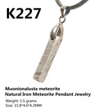 Natural Meteorite Material Specimen Muonionalusta Sky Iron Meteorite Necklace Iron Meteorite Pendant Men's Ladies Jewelry
