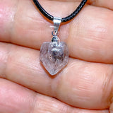 Natural Crystal Herkimer Diamond Pendant Hang Stone Gemstones Mineral Energy Reiki Home Decorations Gift Ore Crystals
