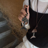 Cute Fish Bones Vintage Women Pendant Fashion Trendy Elegant Jewelry Unique Party Gifts Exquisite Accessories Personality QD317