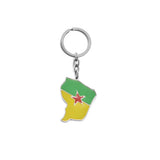Anniyo France Map Martinique Guadeloupe French Guiana Reunion Island Key-Chain Jewelry Keyring For Women Men #K16A55