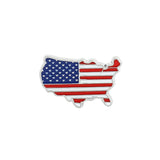 USA Flag Lapel Pin Cute Coat of Arms of United States American Map Flag National Emblem Brooch Button Badges Lapel Pins