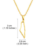 Anniyo Israel Pendant Necklace Jewelry Stainless Steel #323501