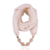 Ahmed Autumn and Winter Fashion Rhinestone Leopard Head Pendant Leopard Scarf Necklace For Women New Neckerchief Scarves Jewelry