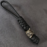 Vintage Hand-knitted Lanyard Keychain Biker helmet Pendant Paracord Rope weave Accessories Bag Hanging Handmade Car Keyring