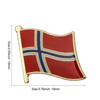 Country Flag Badge Flag Brooch National Flag Lapel Pin International Travel Pins Collections
