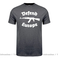Defend Europe T Shirt Immigrant Islam Custom Design Print Tee Shirt for Men Women Cotton New Cool Tee