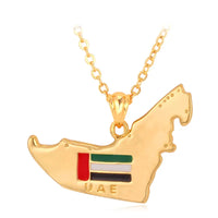 Multiple Countries Map Pendant Necklaces for Woman Man Gold Color IN USA HT ML MU CM PL UAE Africa CZ Map Unisex Jewelry Gift