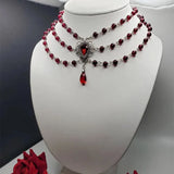 Victorian necklace beaded 2023 woman Romantic