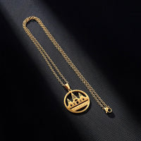 N5KA Trendy Ethnic Yazdi Lalish Temple Pendant Necklace Ornament Fashionable Neck Chains Adornment for Gatherings Parties