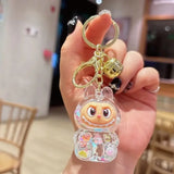 Acrylic Keychain with Flowing Sand Toy Figure Bag Accessory Cute Blind Box Decoration Gift Key Chain from Mainland China